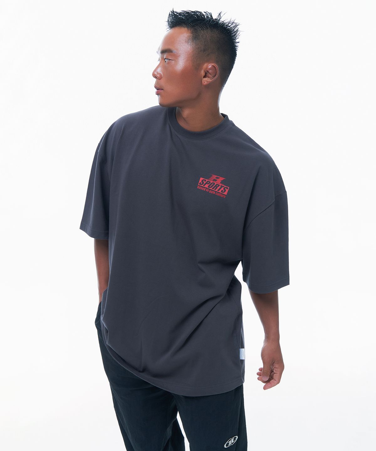 본투윈(BORN TO WIN) B SPORTS T-SHIRTS [CHARCOAL]