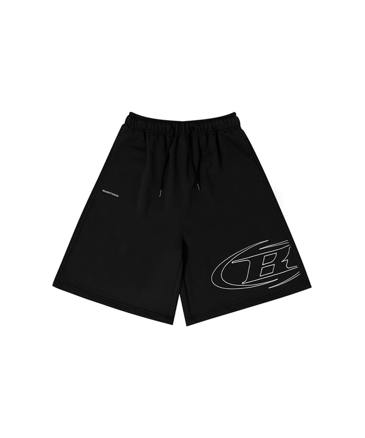 본투윈(BORN TO WIN) STROKE B HALF PANTS_LONG VER [BLACK]