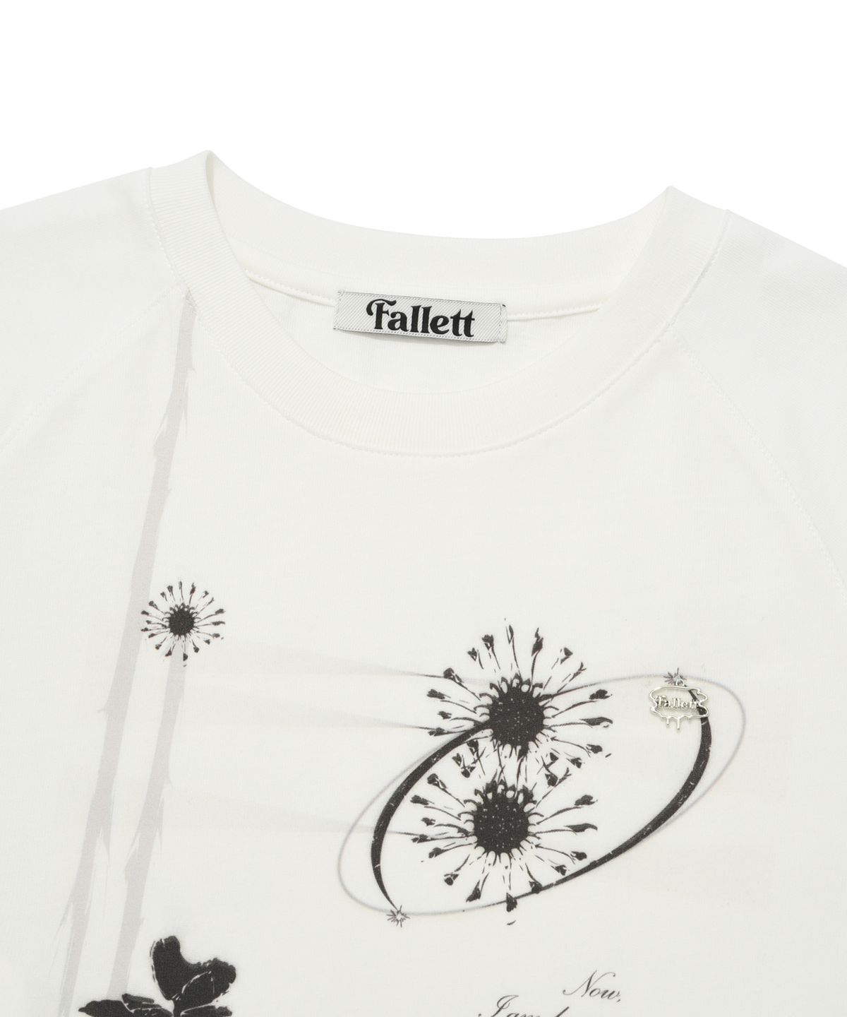 팔렛(FALLETT) 보태니컬 반팔티 화이트