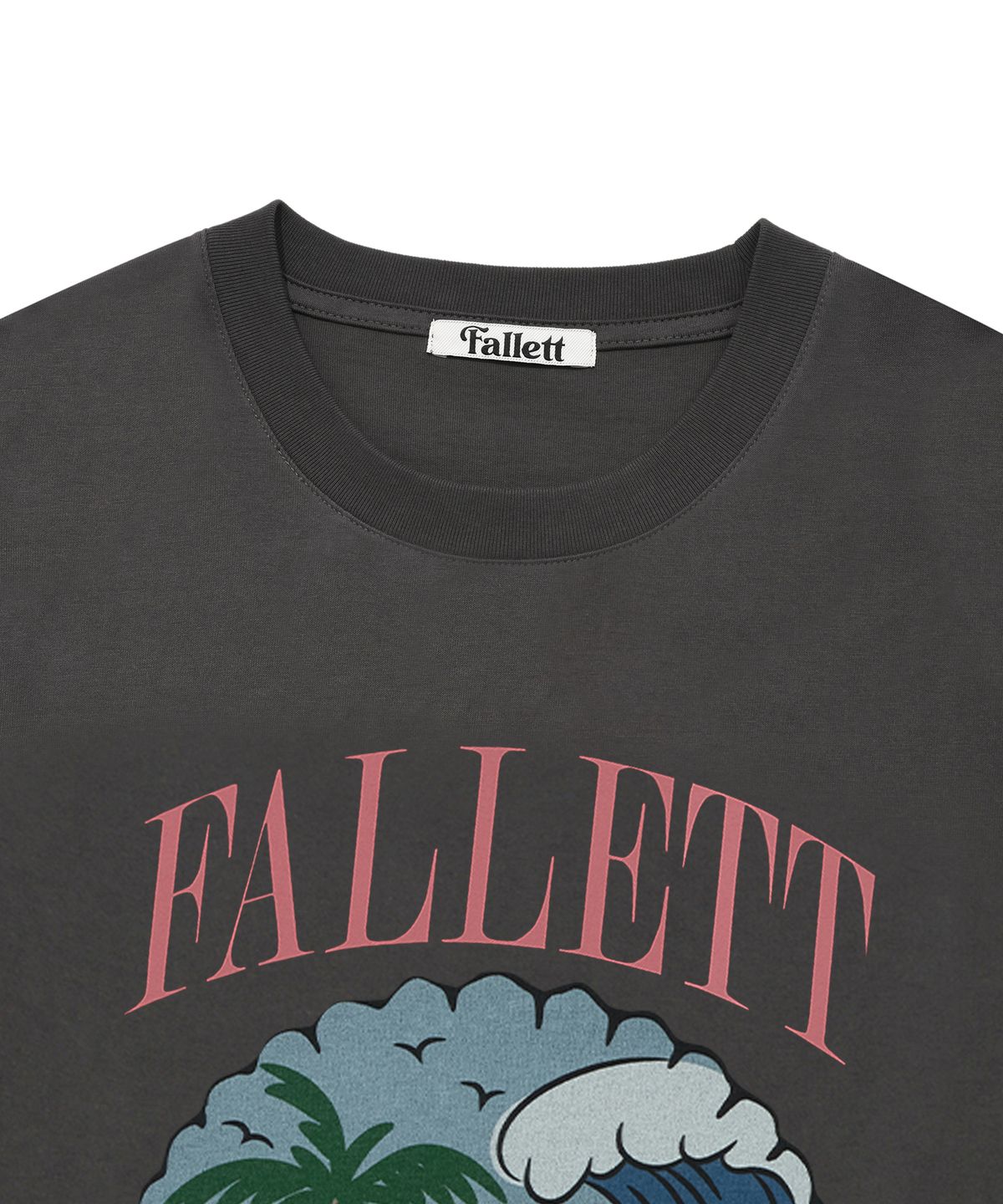 팔렛(FALLETT) 쉘 비치 반팔티 차콜