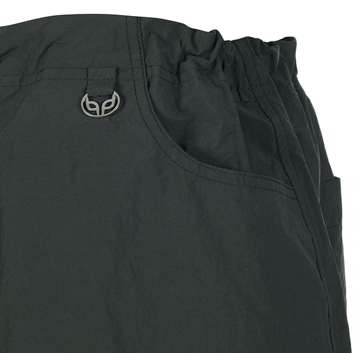 라라폭스(LALAFOX) LYLON SKIRT LAYERED TRACK PANTS CHARCOAL BQ2WP021