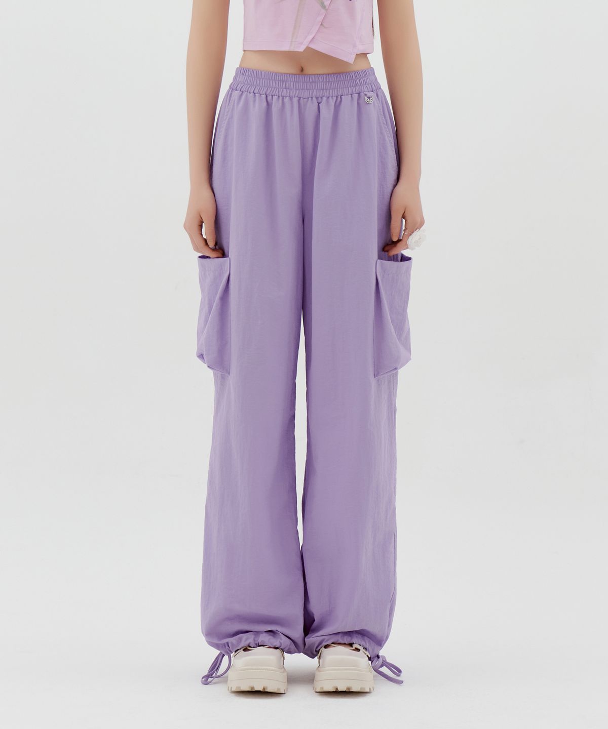 라라폭스(LALAFOX) LYLON POCKET PANTS LIGHT VIOLET BQ2WP017