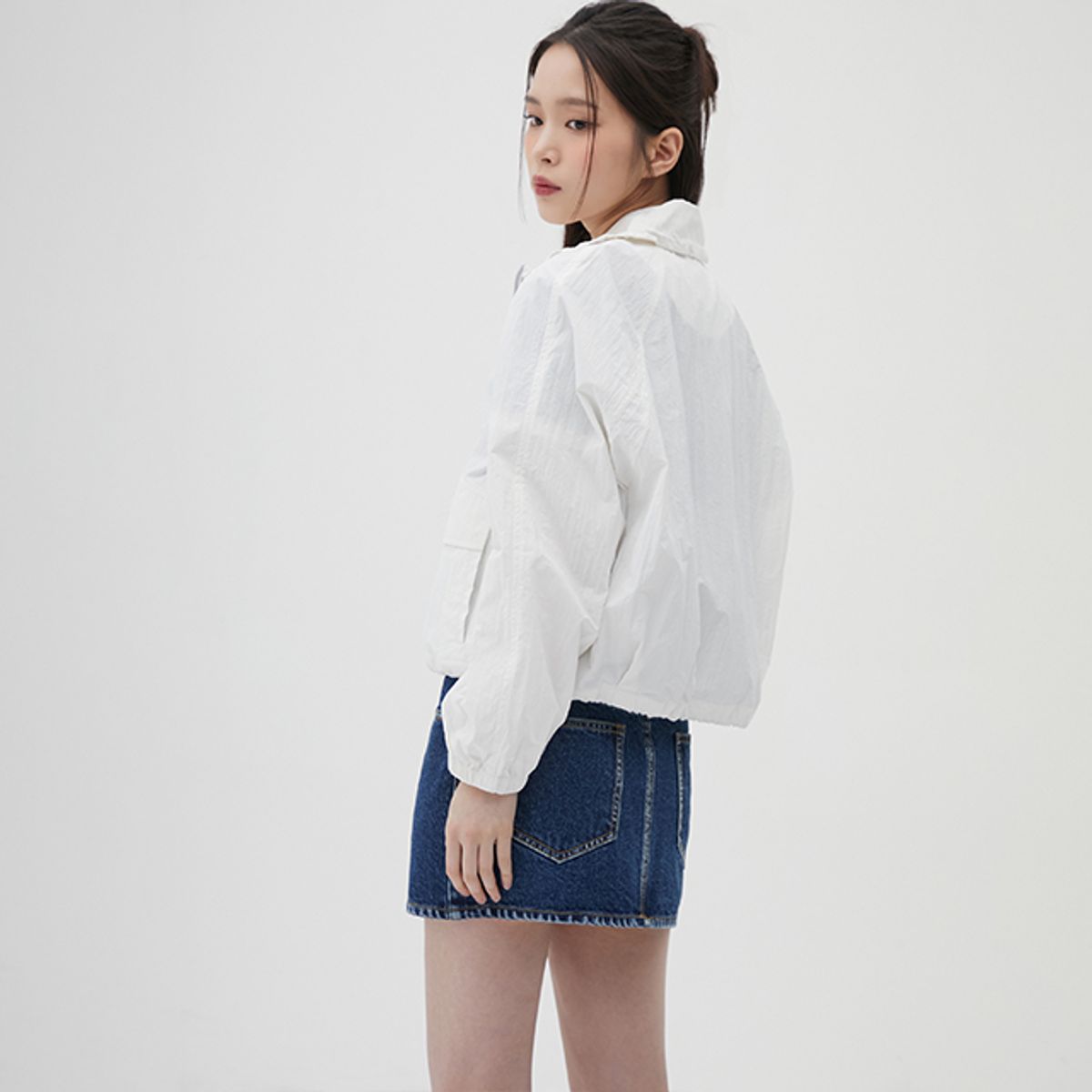 랩(LAP) (SET-상의) 하이넥 홑겹 점퍼 AQ1WZ361