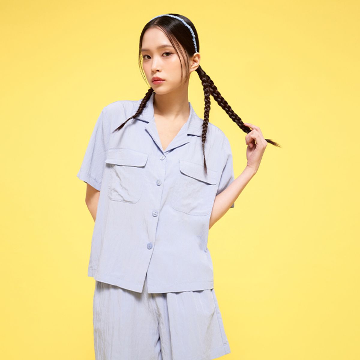 랩(LAP) [캐리오버]투포켓 셔츠&반바지 SET AQ2EXM80