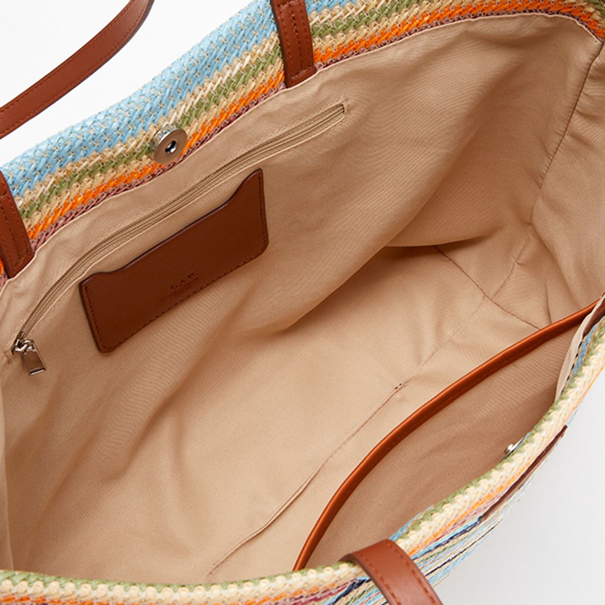 랩(LAP) STRIPE RATAN SHOULDER BAG AQ7AB406