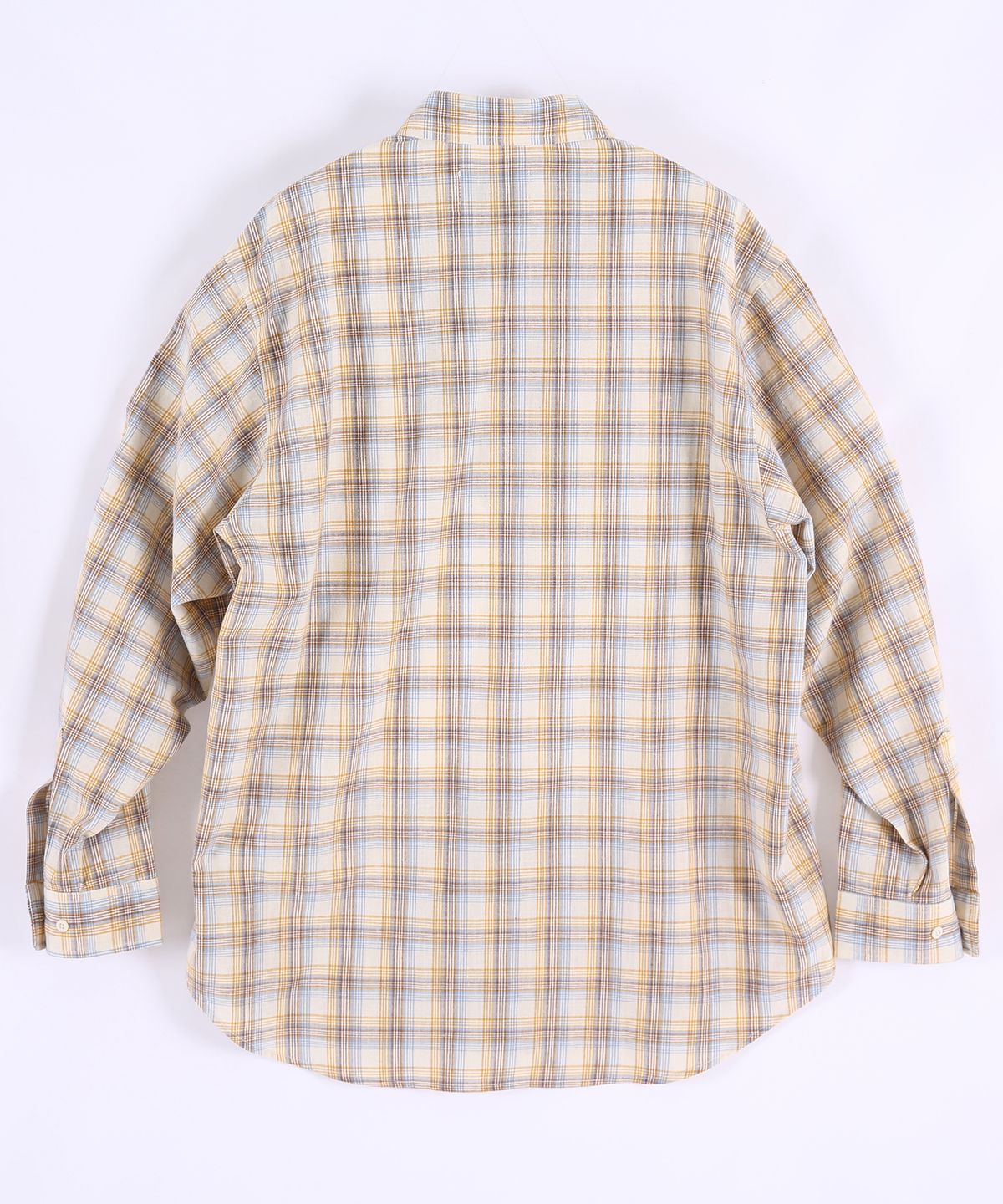 시티스트리트(CITY STREET) OVERSIZE VINTAGE CHECK SHIRT - BEIGE