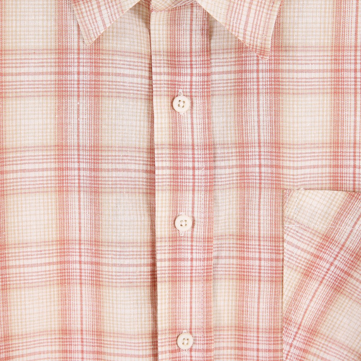 시티스트리트(CITY STREET) OVERSIZE VINTAGE CHECK SHIRT - RED