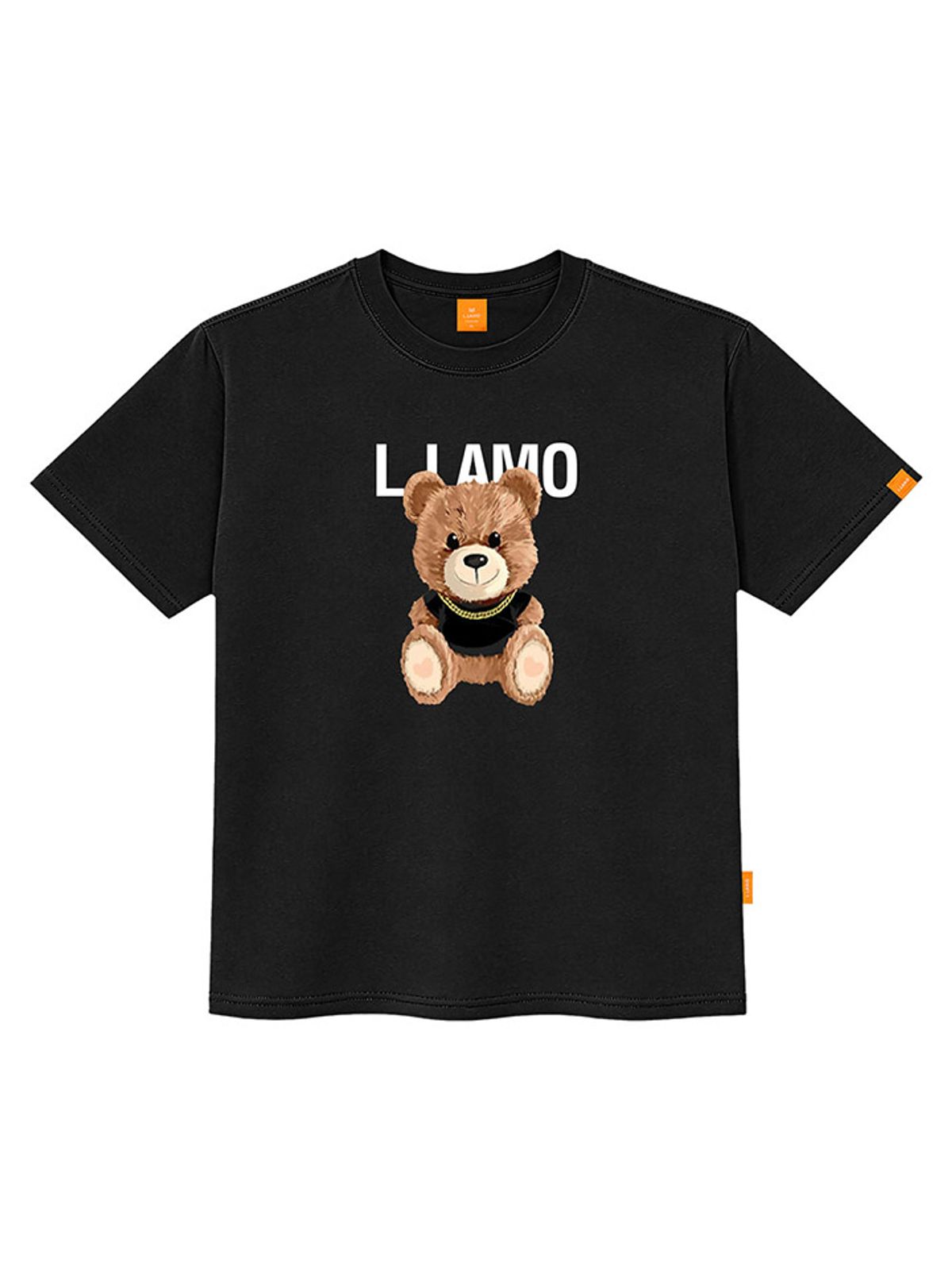 엘라모(LLAMO) 스마일곰돌 반팔티셔츠 남녀공용 빅사이즈 S~4XL