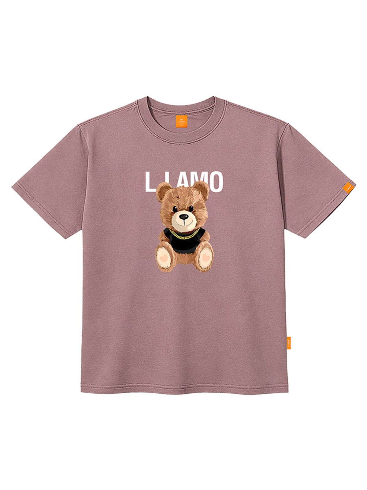 엘라모(LLAMO) 스마일곰돌 반팔티셔츠 남녀공용 빅사이즈 S~4XL