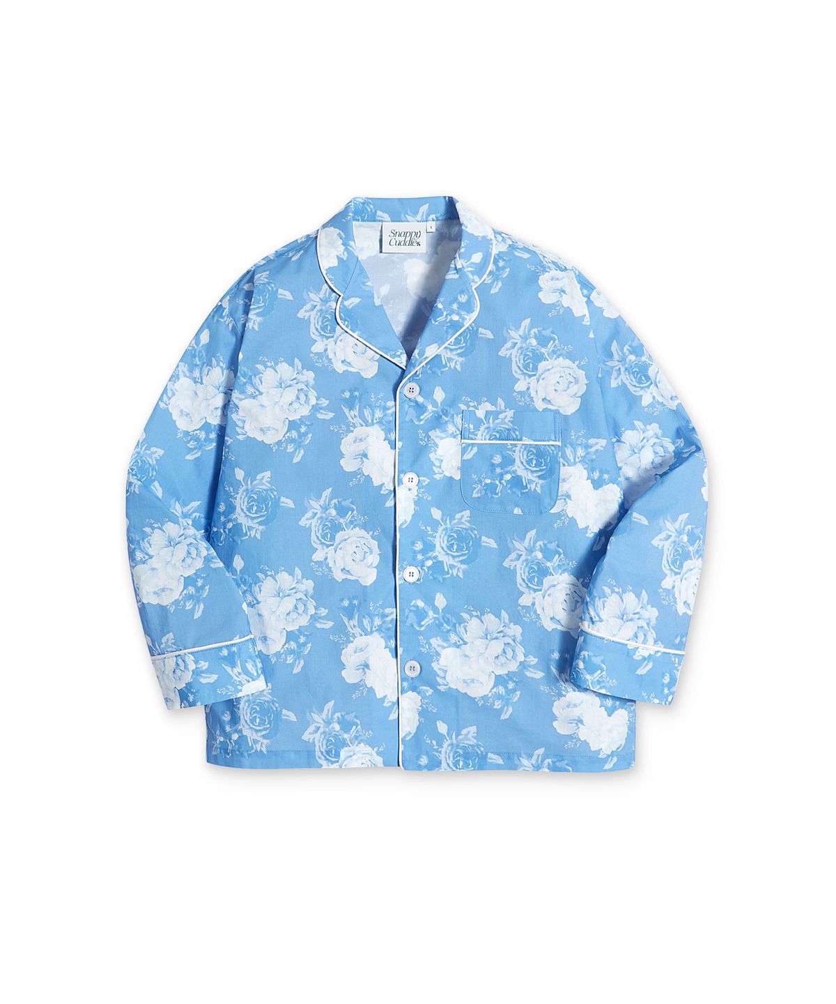 스내피커들(SNAPPY CUDDLE) Bloomimg Blue Pajama Set