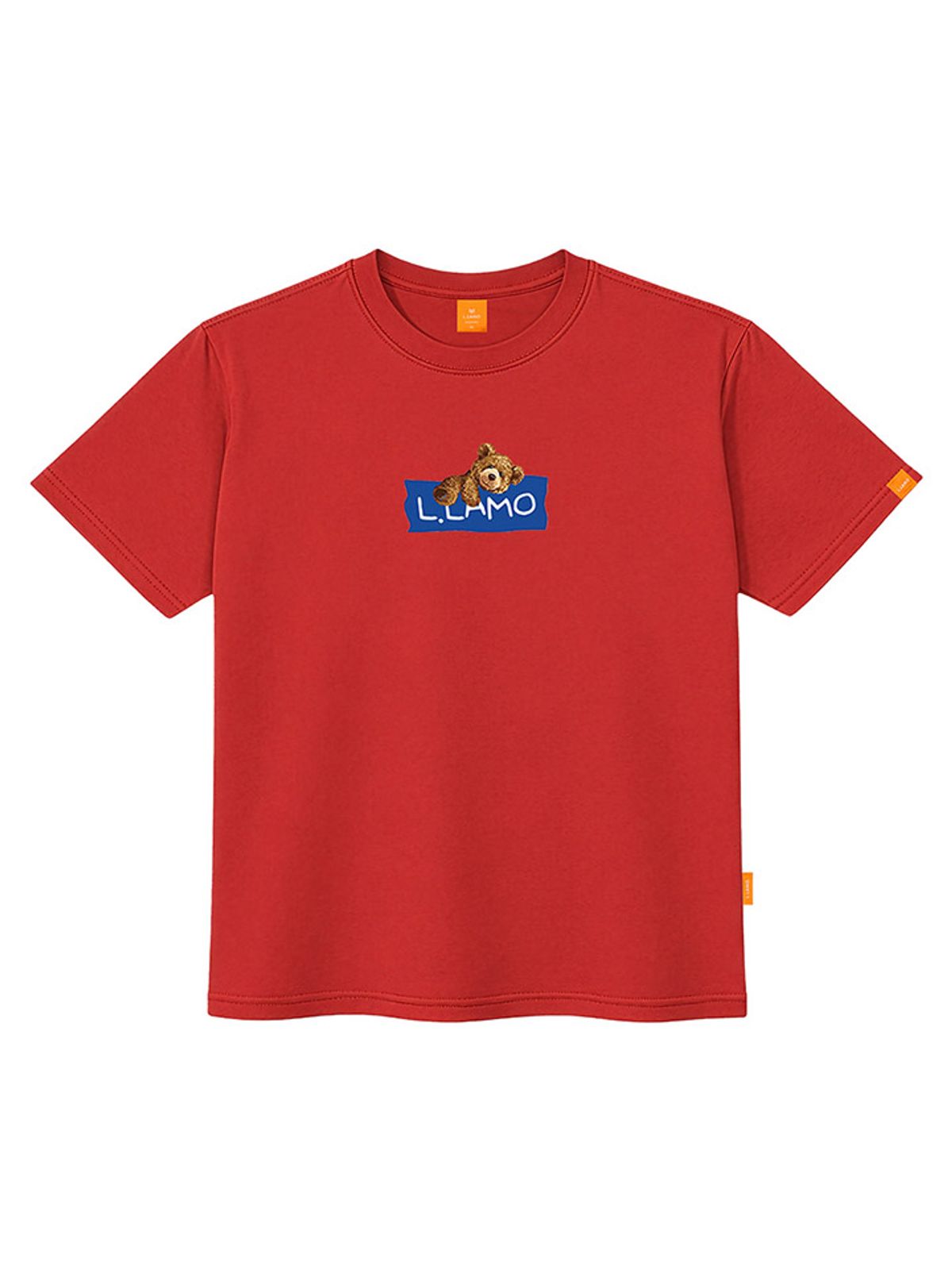 엘라모(LLAMO) 라벨베어 반팔티셔츠 남녀공용 빅사이즈 S~4XL