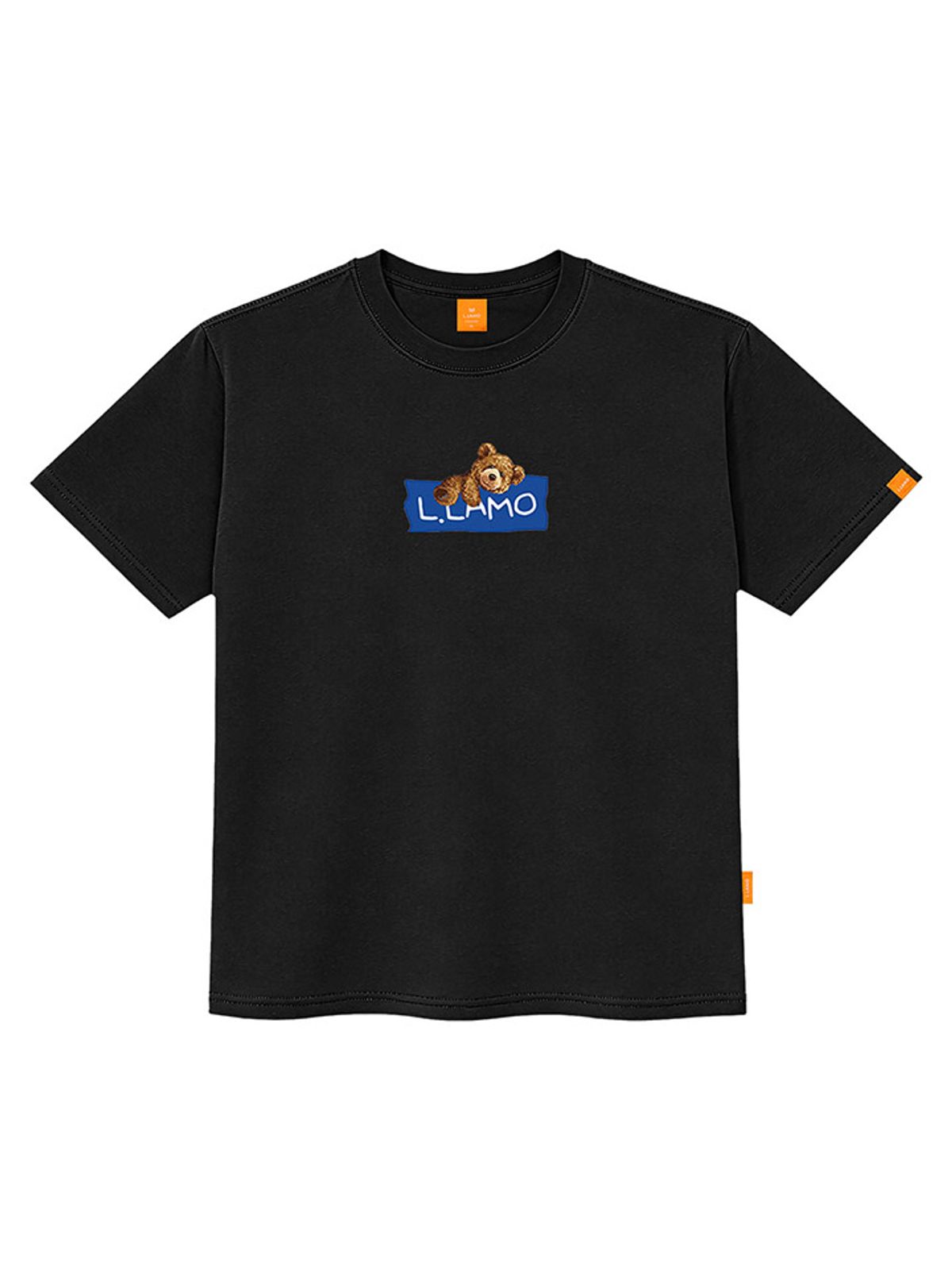 엘라모(LLAMO) 라벨베어 반팔티셔츠 남녀공용 빅사이즈 S~4XL