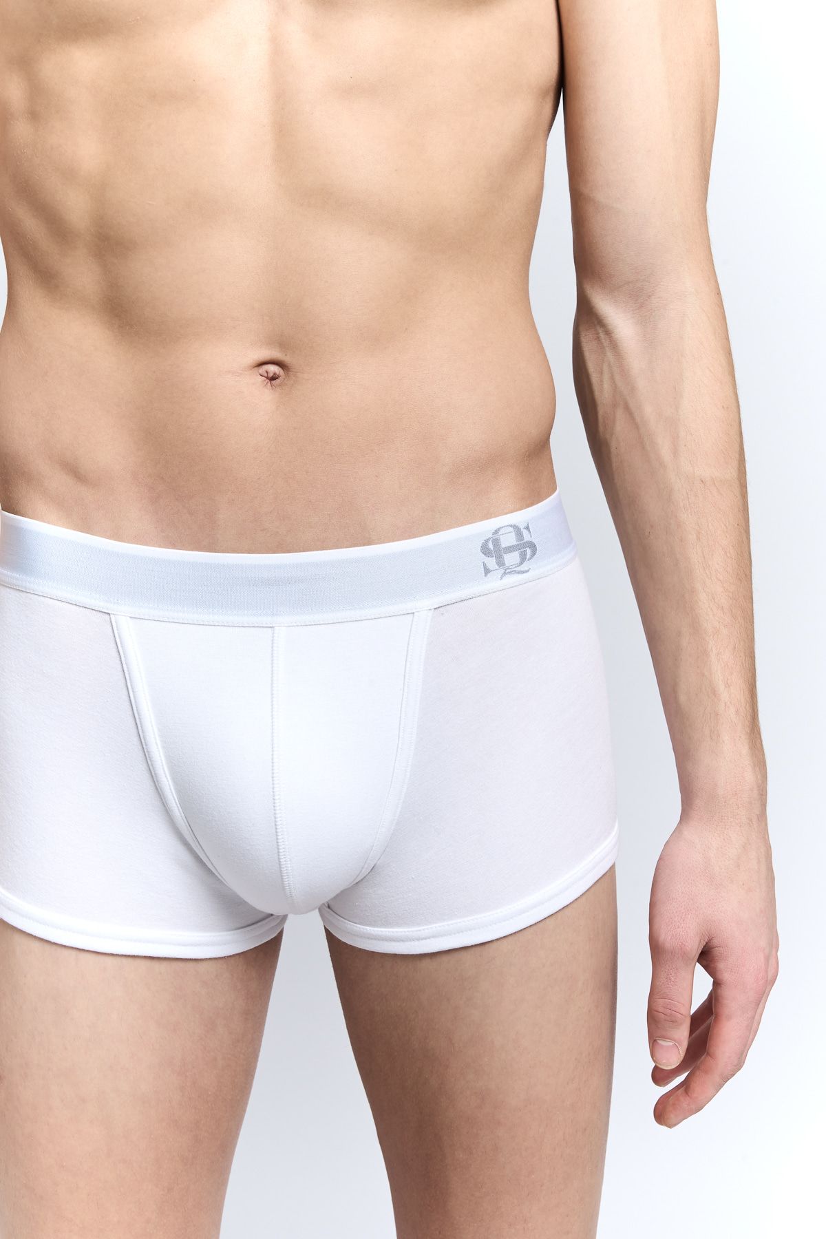 키세 언더웨어(QISE UNDERWEAR) QS 브리프 화이트/그레이