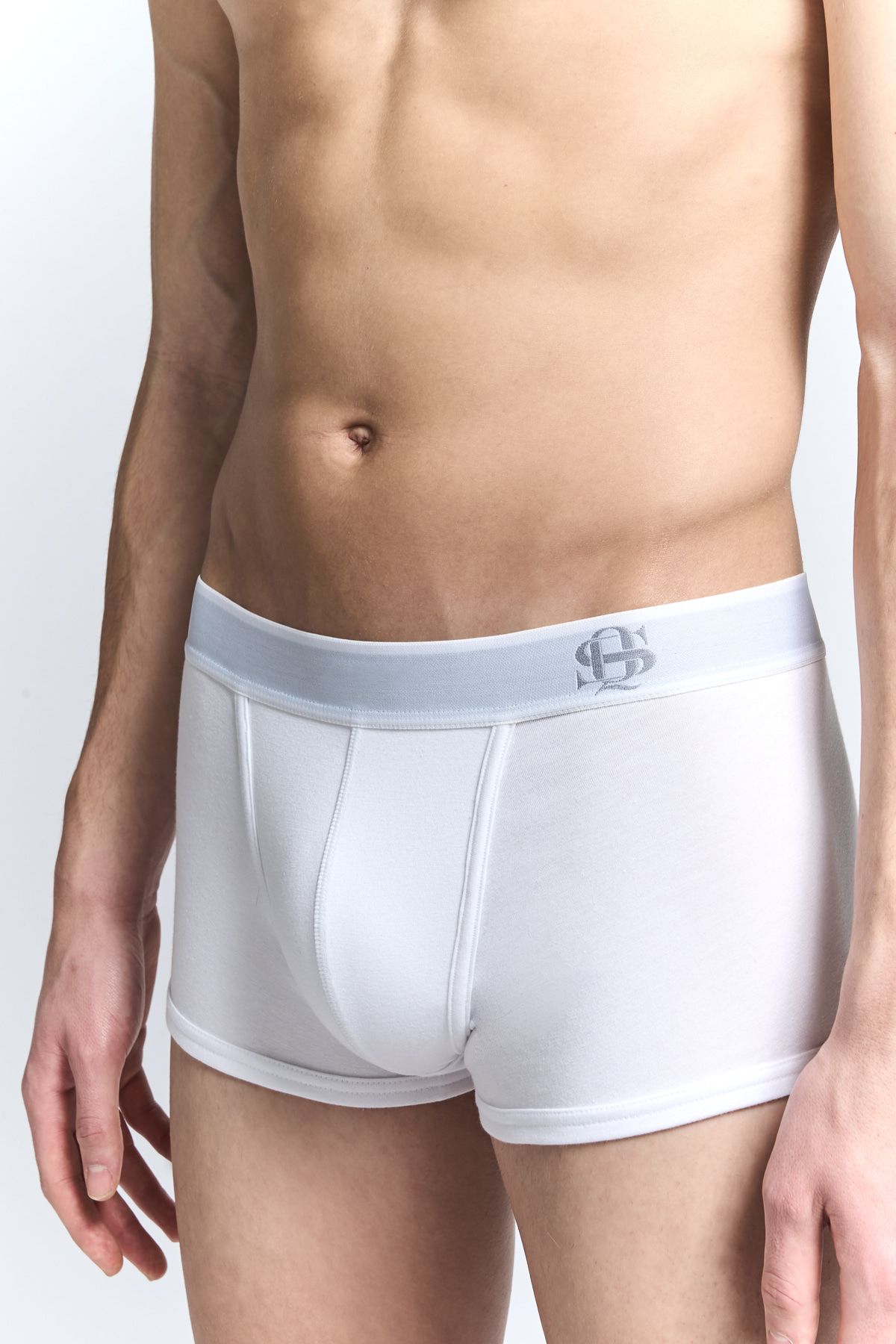 키세 언더웨어(QISE UNDERWEAR) QS 브리프 화이트/그레이