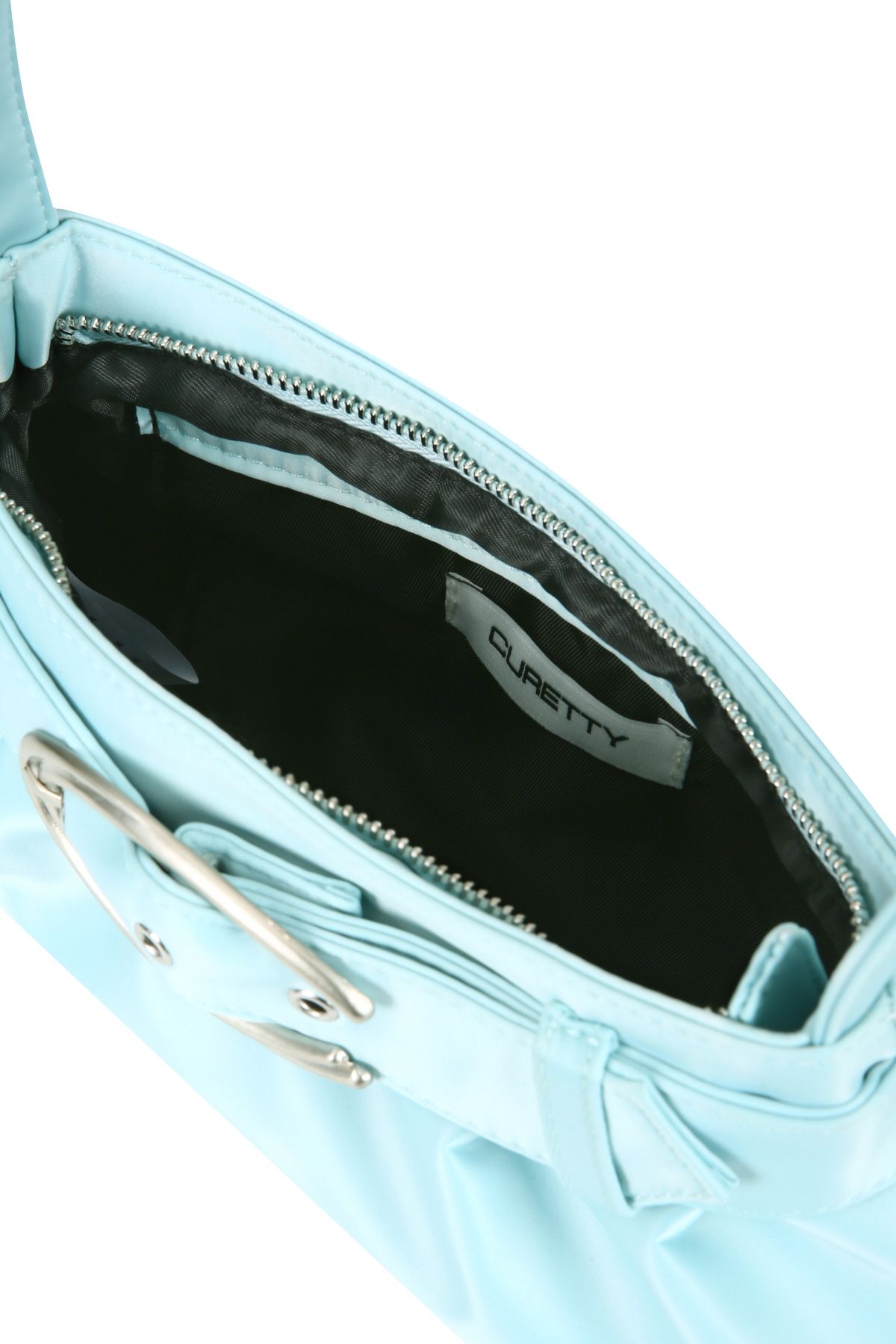큐리티(CURETTY) C BELTED NYLON HOBO BAG_LIGHT BLUE
