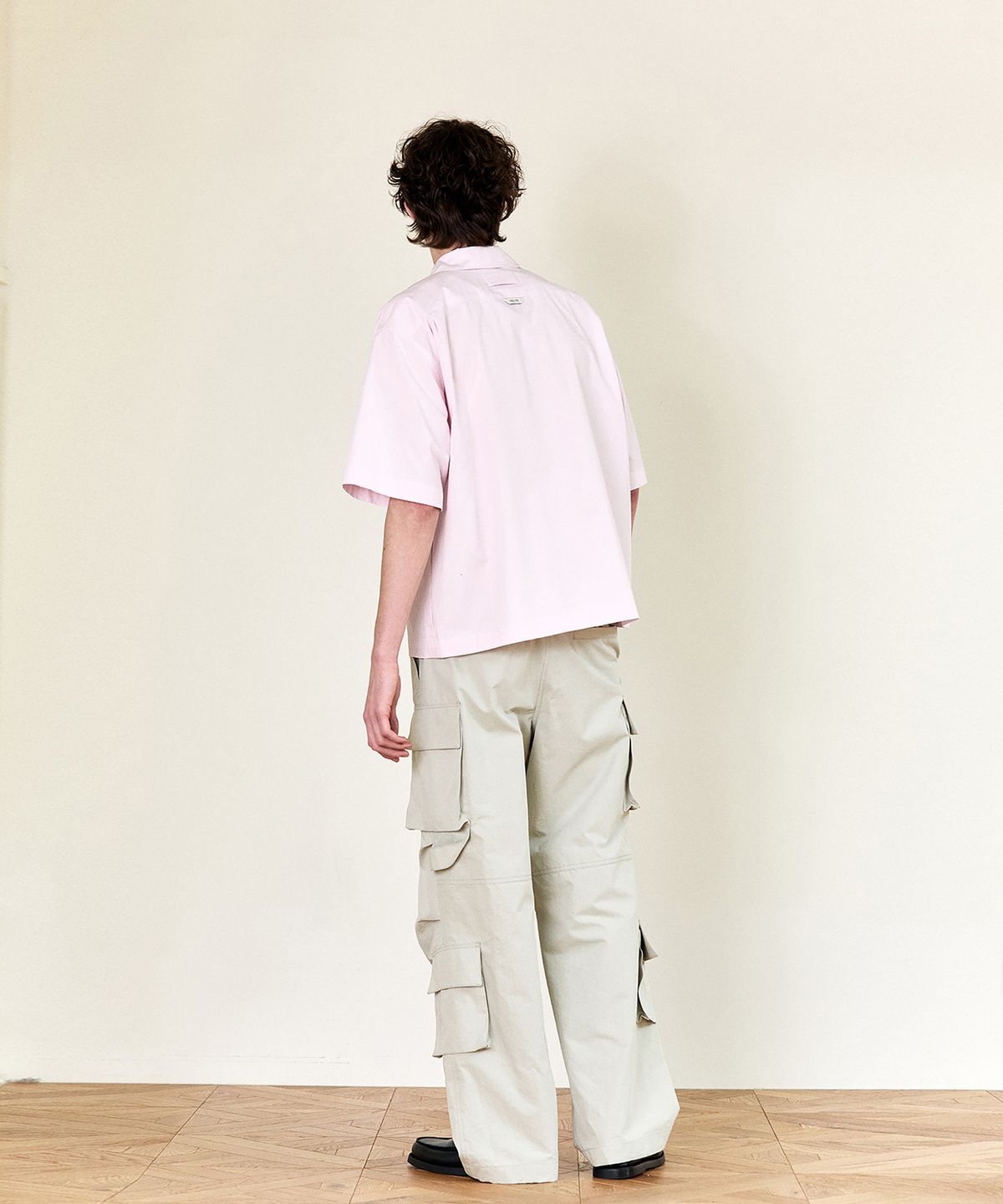 호이테(HEUTE) CONVERTIBLE COLLAR SHORT SLEEVE SHIRT (L/PINK)
