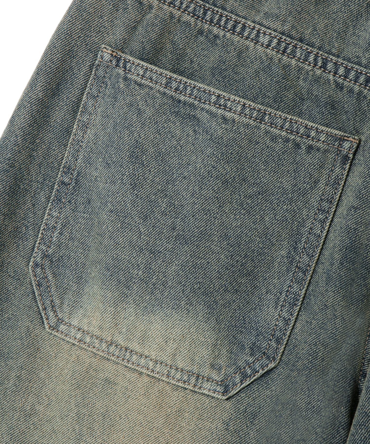 【BAON】Suther Cat Washing Bermuda Denim Pants MUSINSA | TRILLION Cat Brush Washed Bermuda Denim Shorts