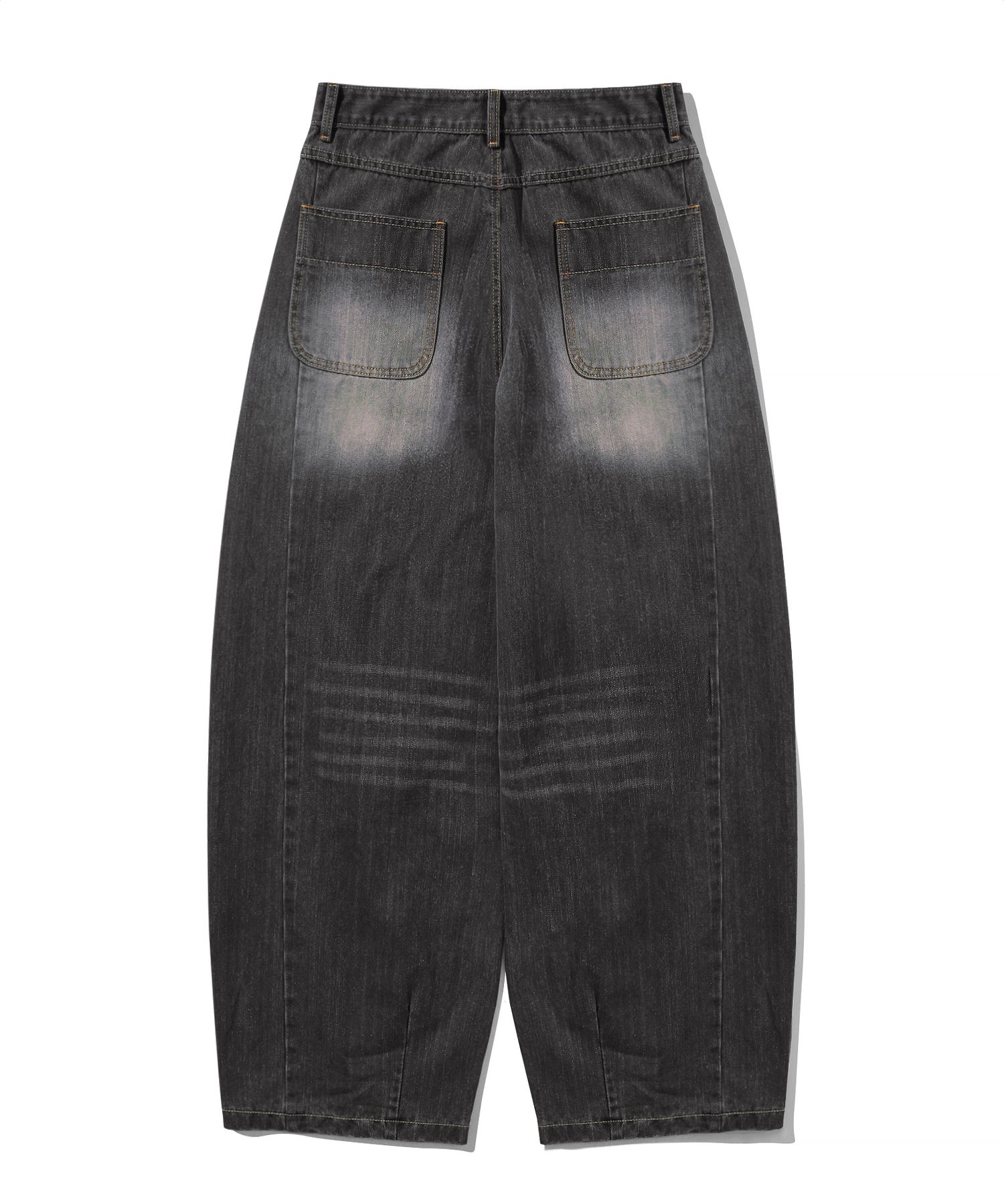 MUSINSA | TRILLION Round pocket Balloon fit washed denim