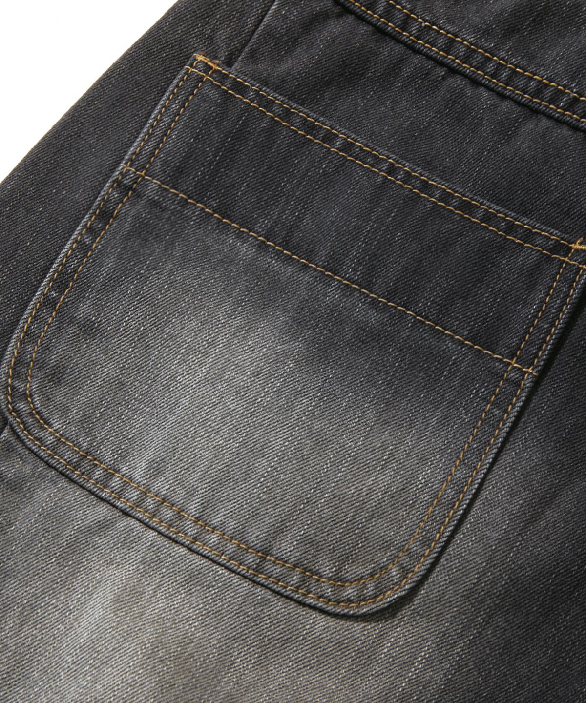 트릴리온(TRILLION) 라운드 포켓 벌룬핏 워싱 데님 팬츠 (LIGHT GRAY)