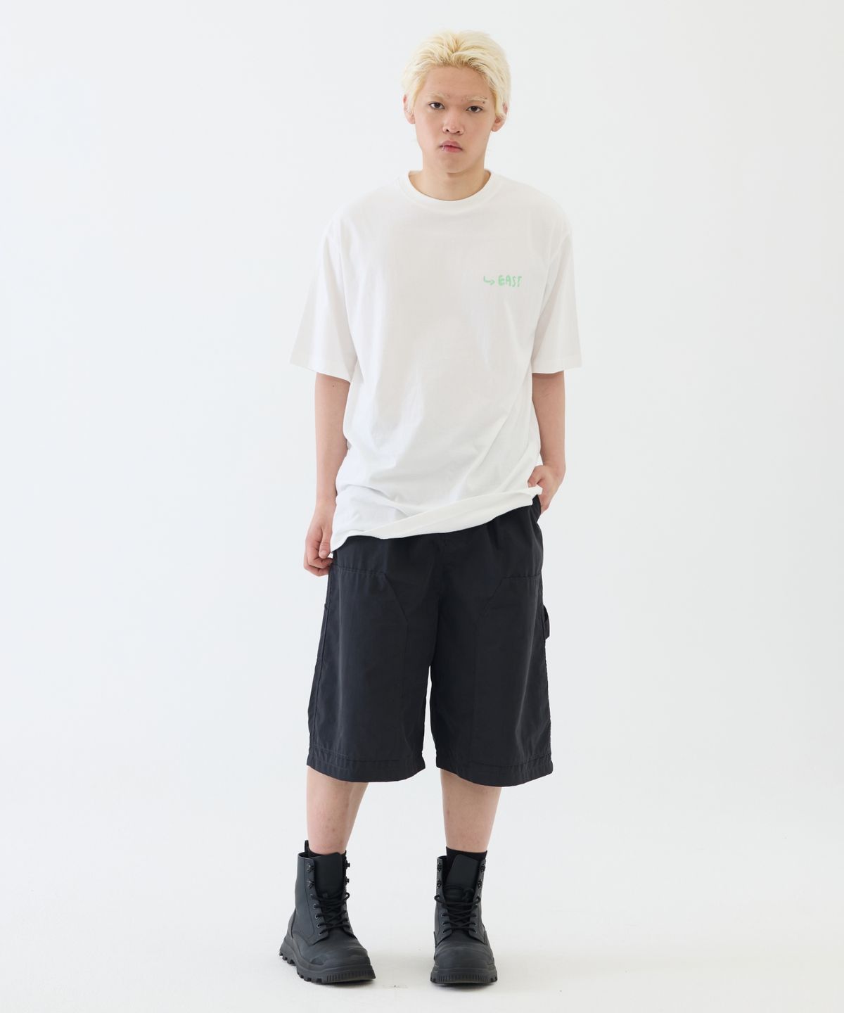 이스트서비스샵(eastserviceshop) Night Drawing Half T- Off White