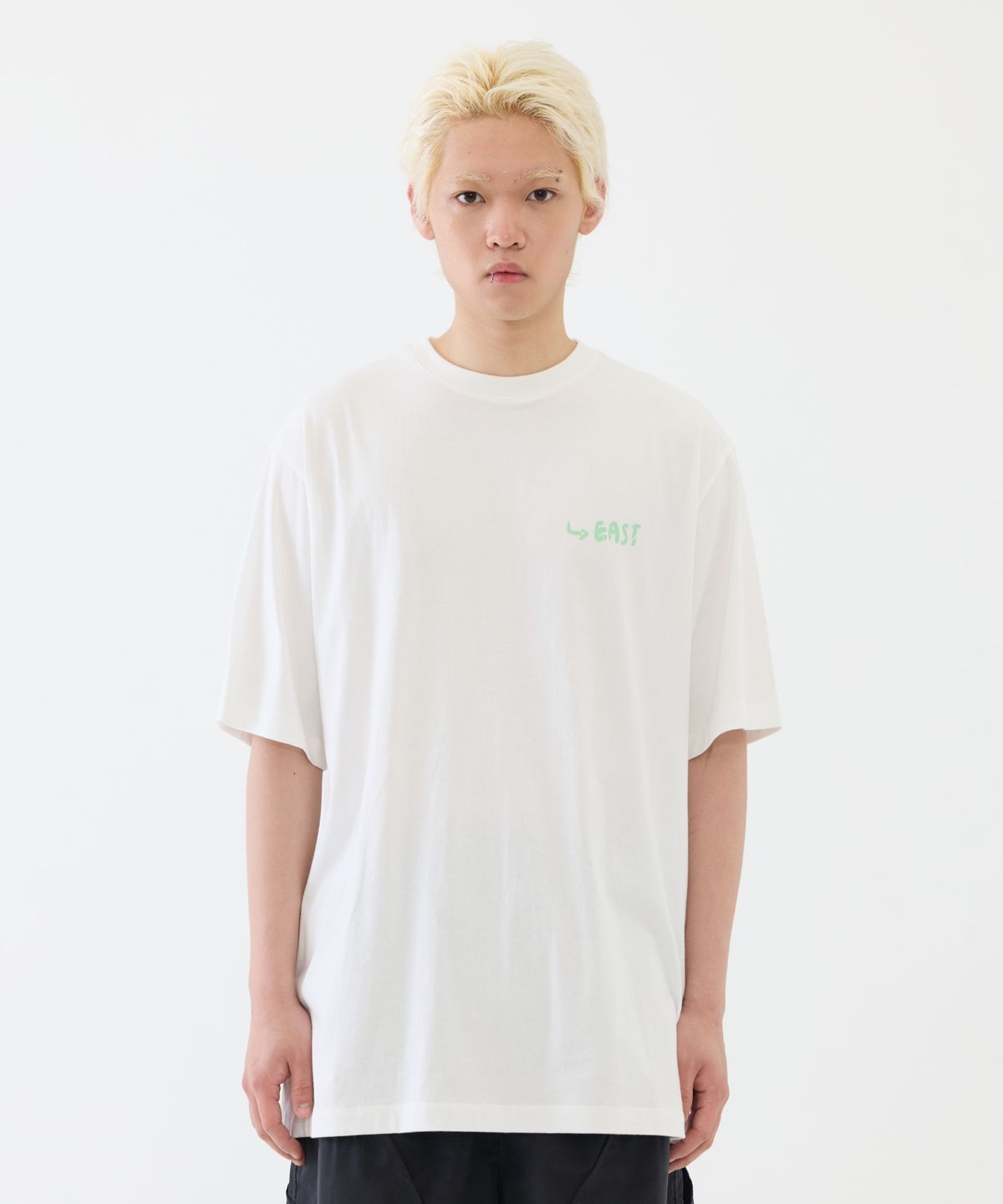 이스트서비스샵(eastserviceshop) Night Drawing Half T- Off White