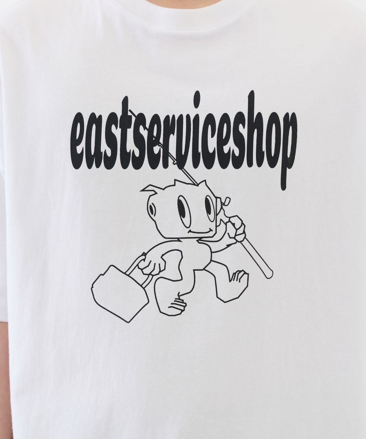 이스트서비스샵(eastserviceshop) Fishing Robo Half T - White