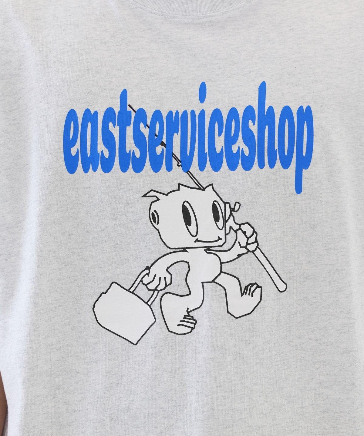 이스트서비스샵(eastserviceshop) Fishing Robo Half T - Melange White