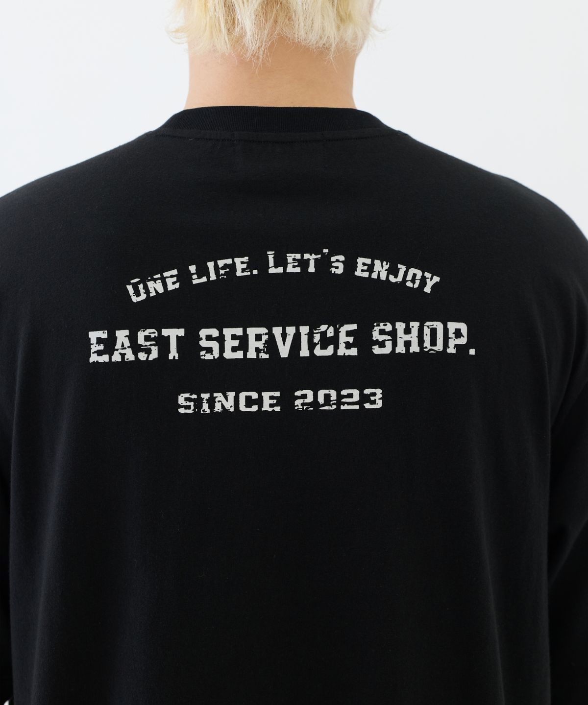 이스트서비스샵(eastserviceshop) Stamp Pocket Half T - Black