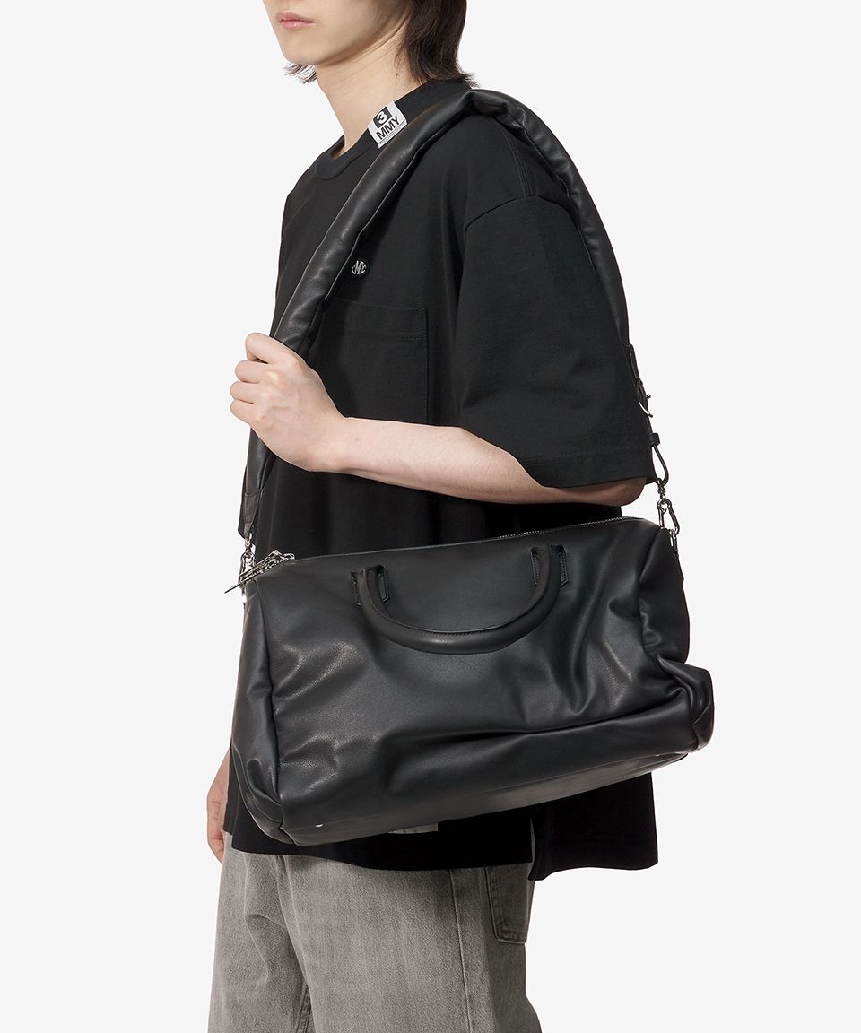 MUSINSA | MAISON MIHARA YASUHIRO PUFFER SHOULDER BAG - BLACK