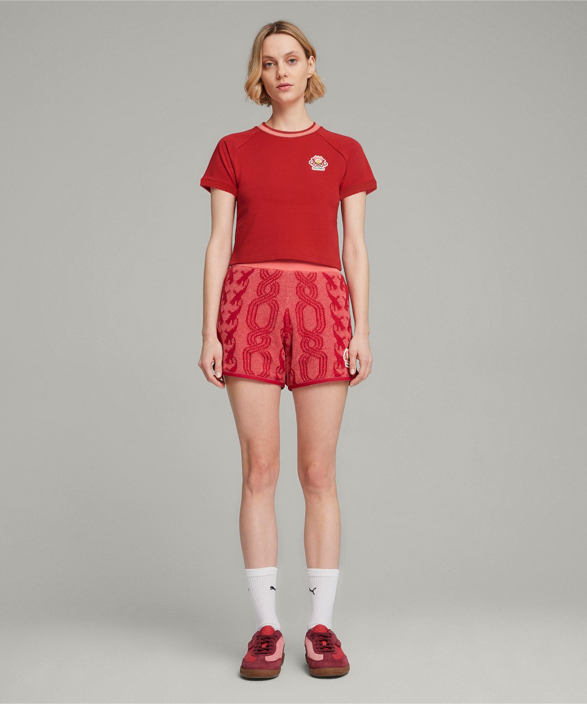푸마(PUMA) 푸마ⅹ팔로모 베이비 반소매 티셔츠 - 클럽 레드 / 625911-24
