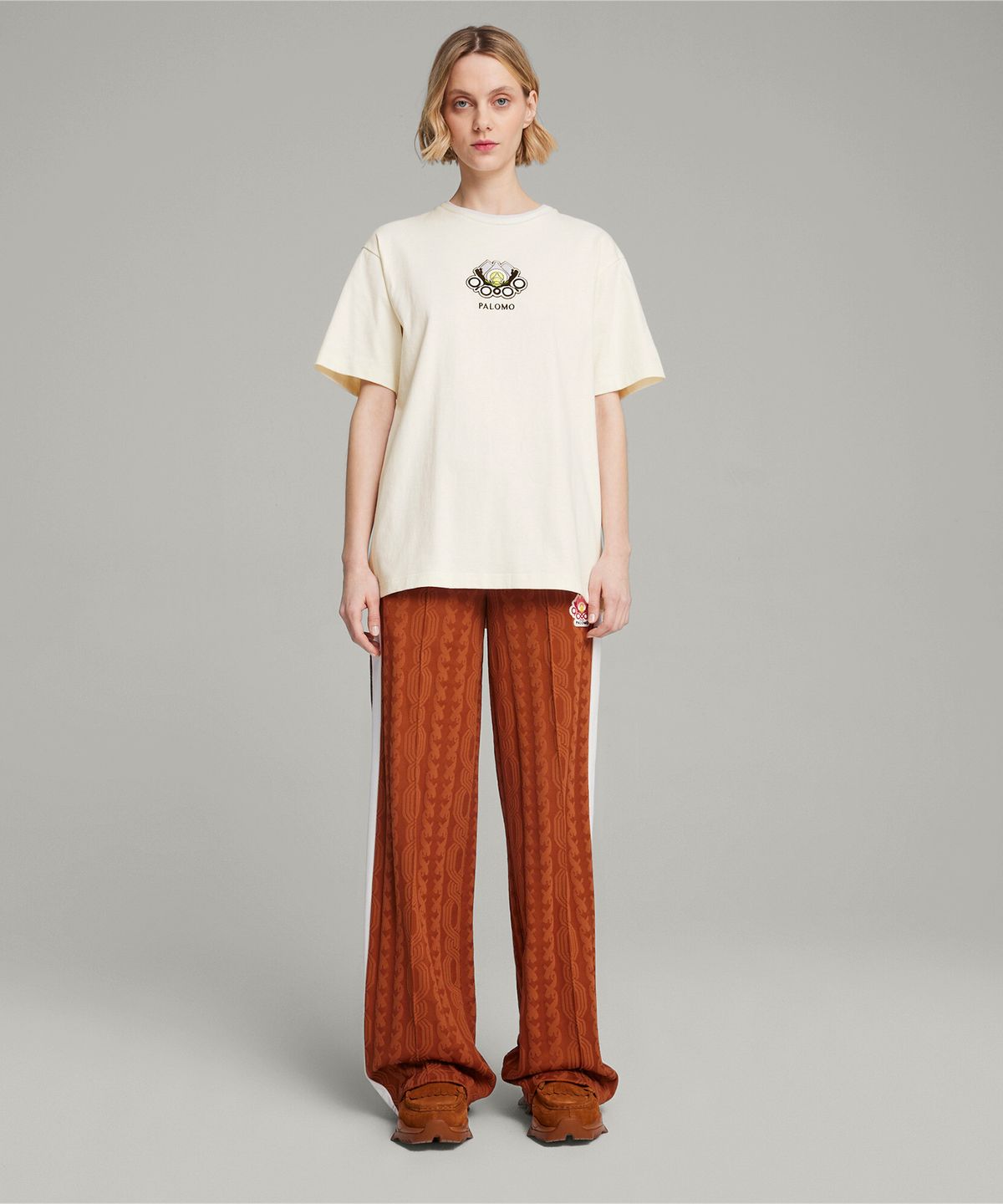 푸마(PUMA) 푸마ⅹ팔로모 그래픽 반소매 티셔츠 - 웜 화이트 / 625558-65