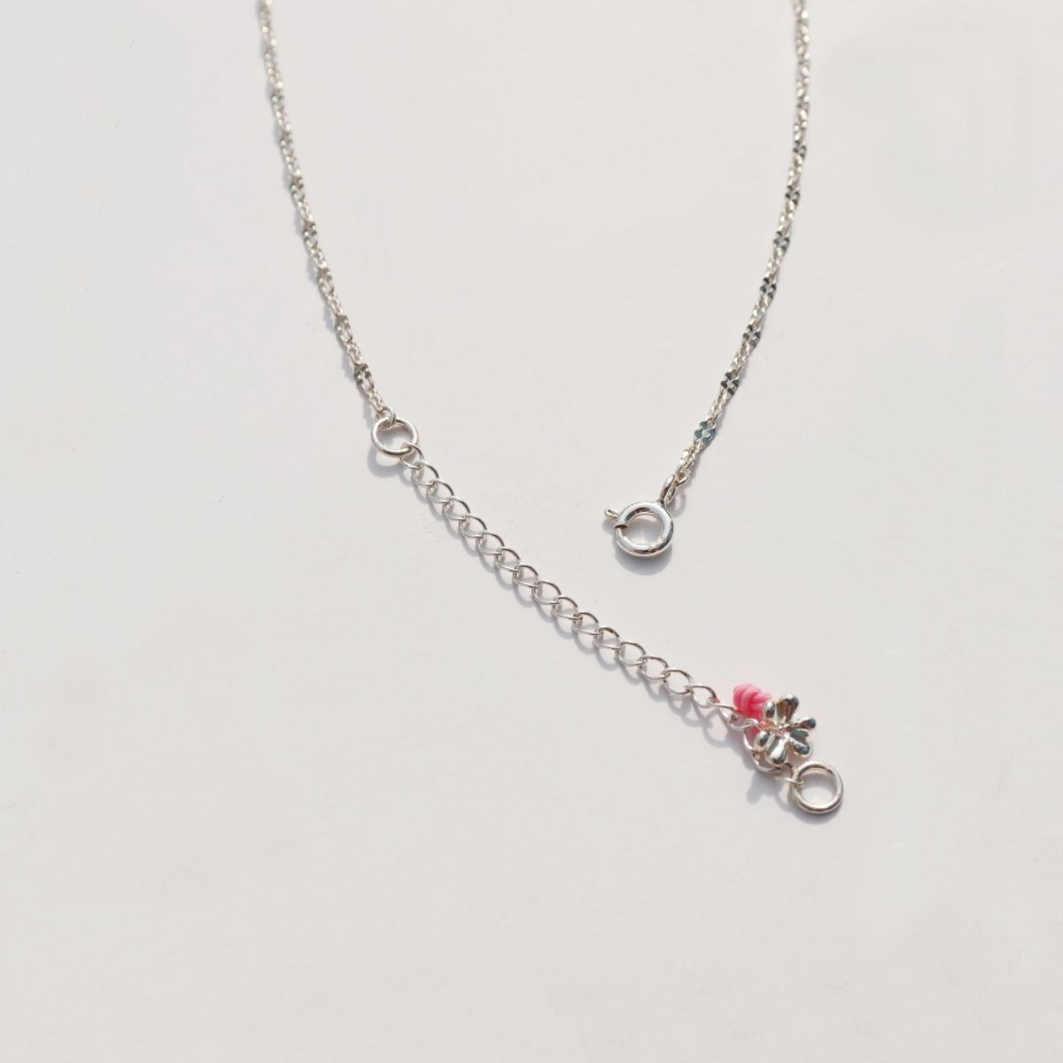 봉보(BONBEAU) Simple oval cutting silver chain Necklace 실버 925 오발 컷팅 체인 초커 목걸이