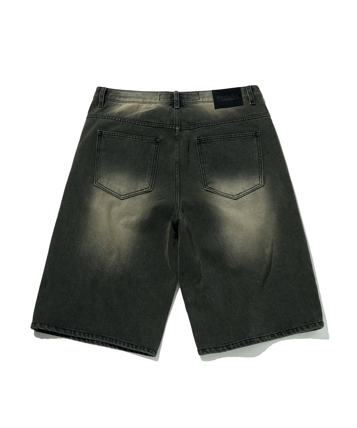 스웨이드(SUADE) COLOR WASHED DENIM SHORTS [BLACK]