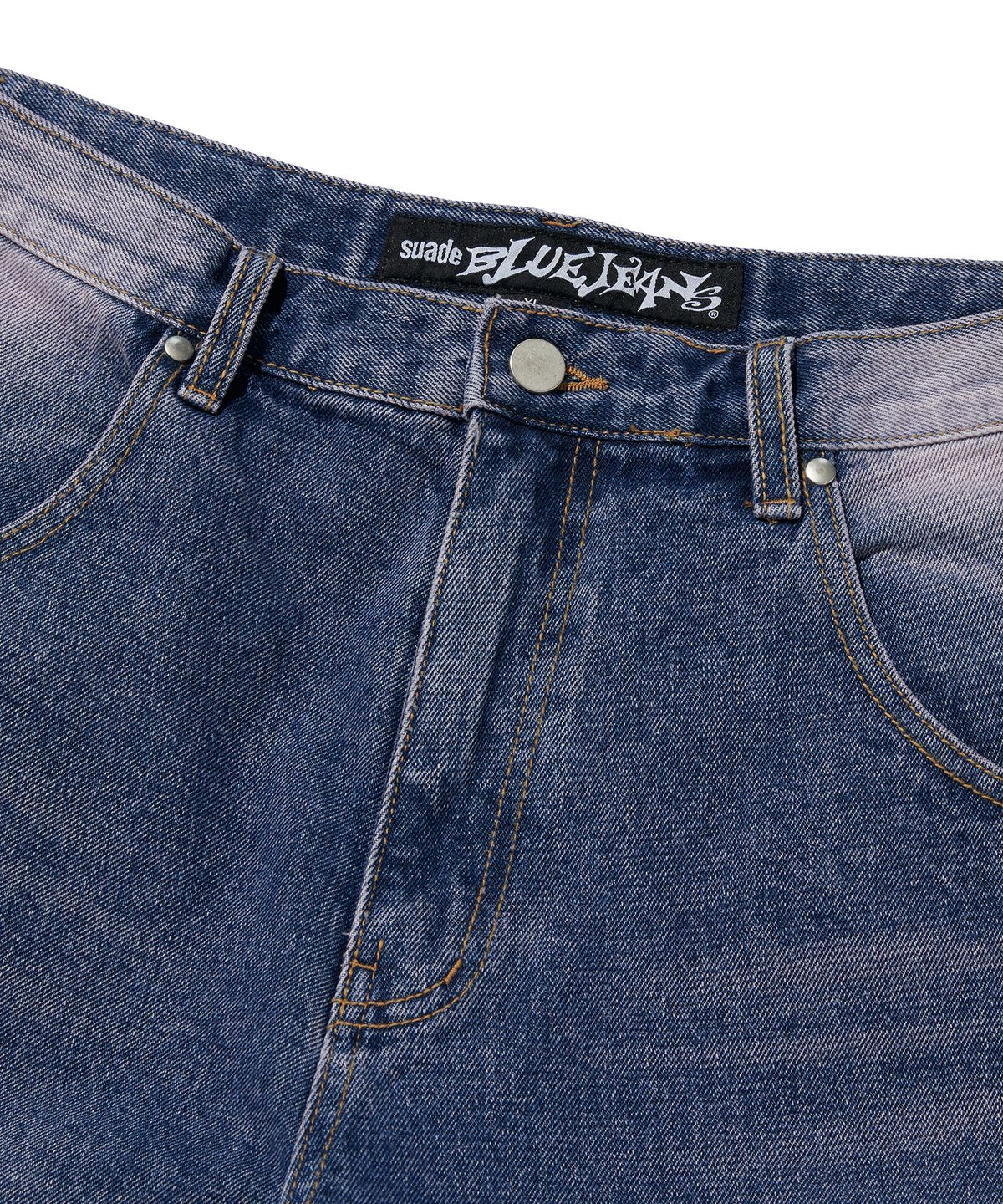 스웨이드(SUADE) COLOR WASHED DENIM SHORTS [PURPLE]
