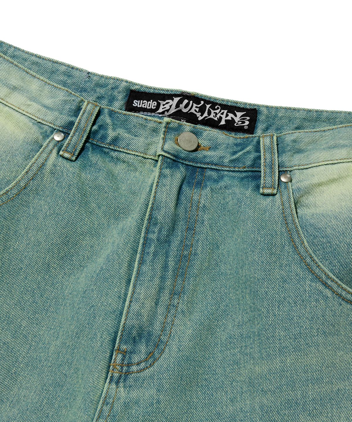 스웨이드(SUADE) COLOR WASHED DENIM SHORTS [BLUE]