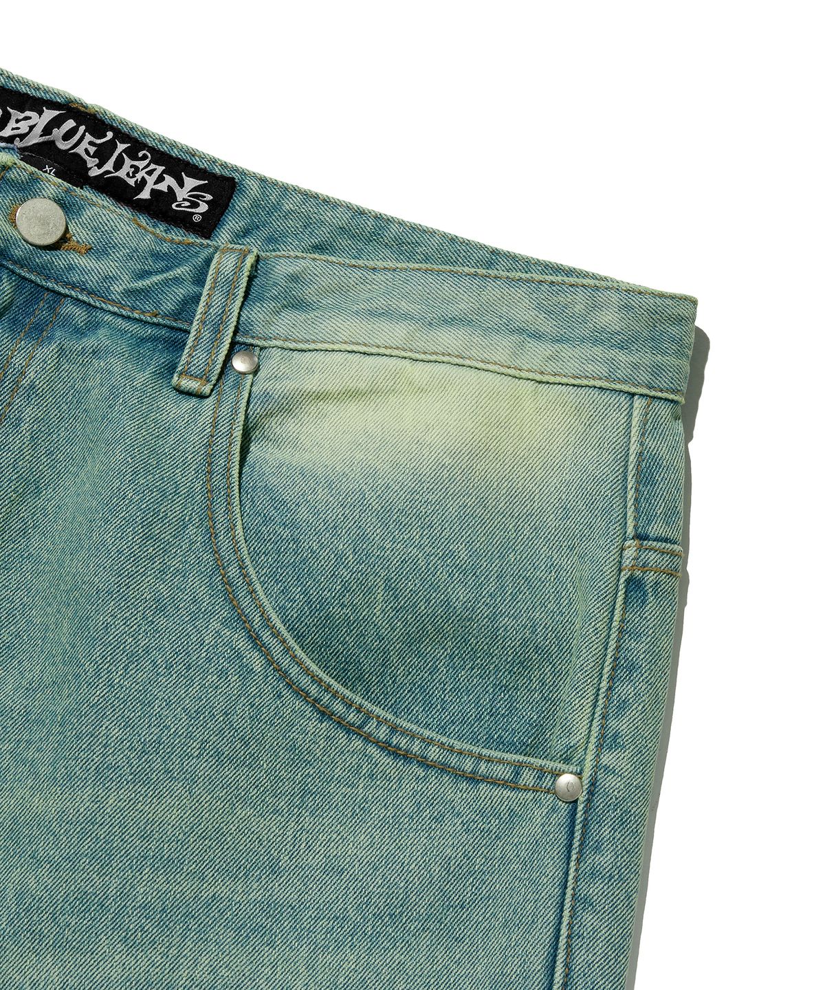 스웨이드(SUADE) COLOR WASHED DENIM SHORTS [BLUE]