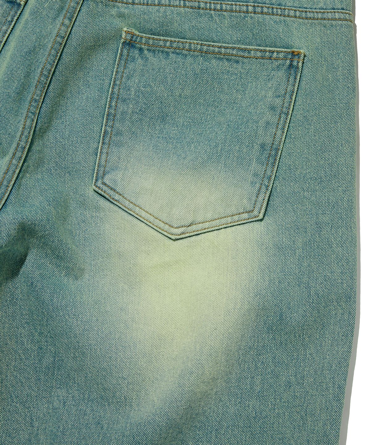 스웨이드(SUADE) COLOR WASHED DENIM SHORTS [BLUE]