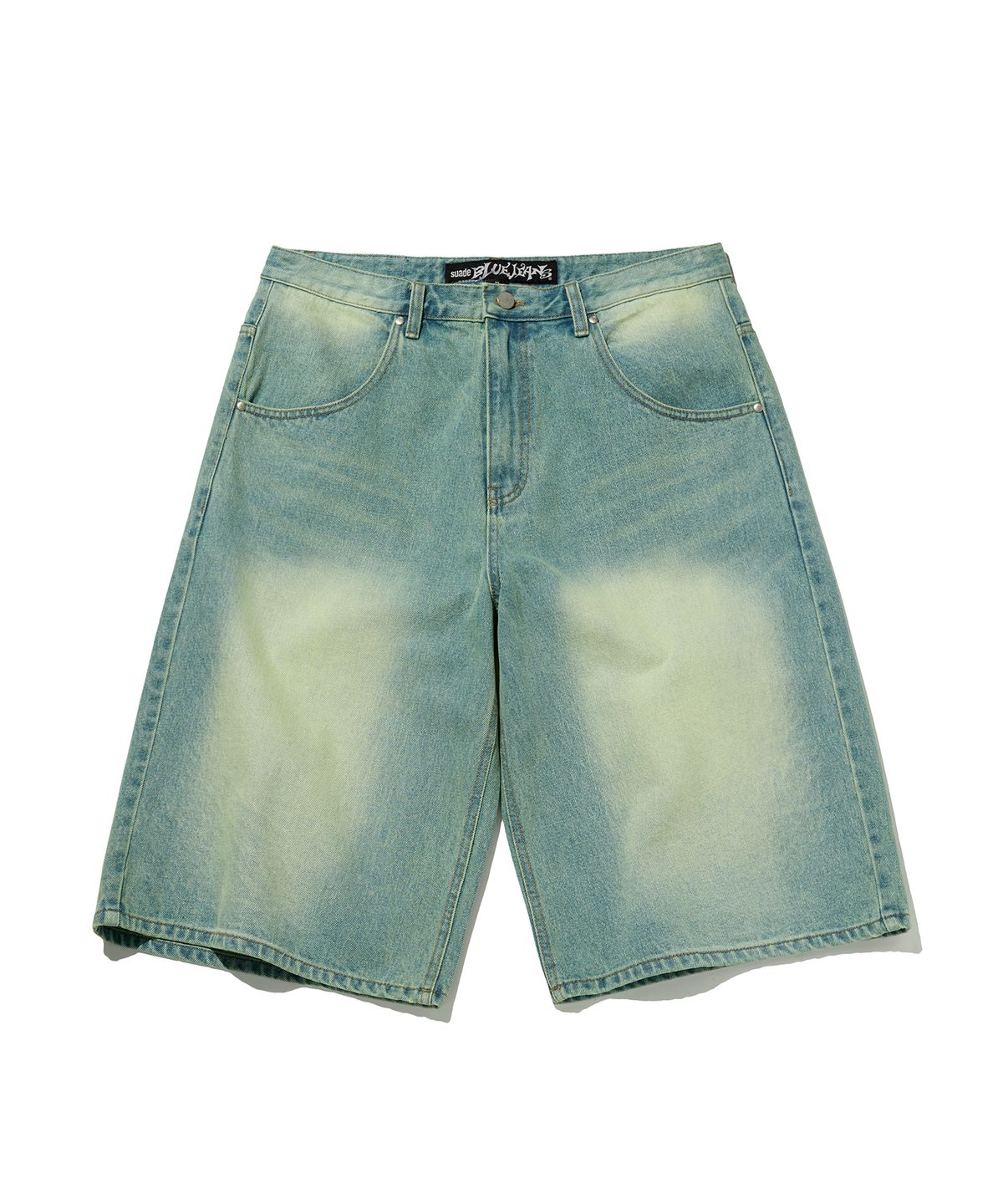 스웨이드(SUADE) COLOR WASHED DENIM SHORTS [BLUE]