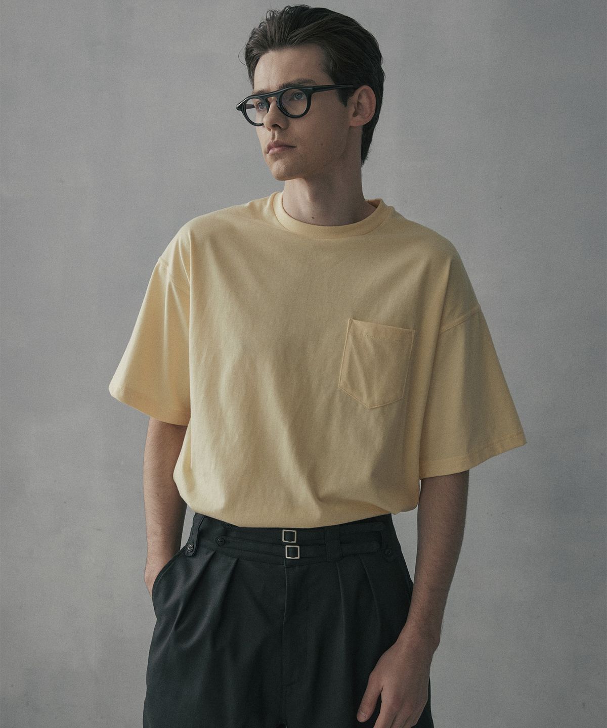 엠프(AMF) Loosed Pocket T-Shirt - Lemon