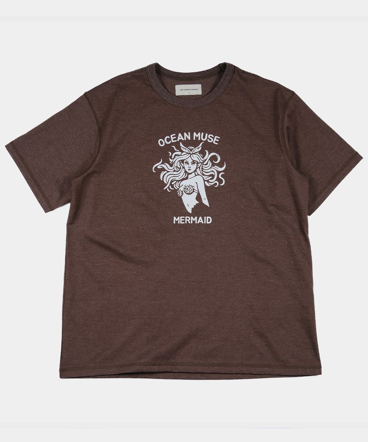 엠프(AMF) Mermaid T-Shirt - Brown