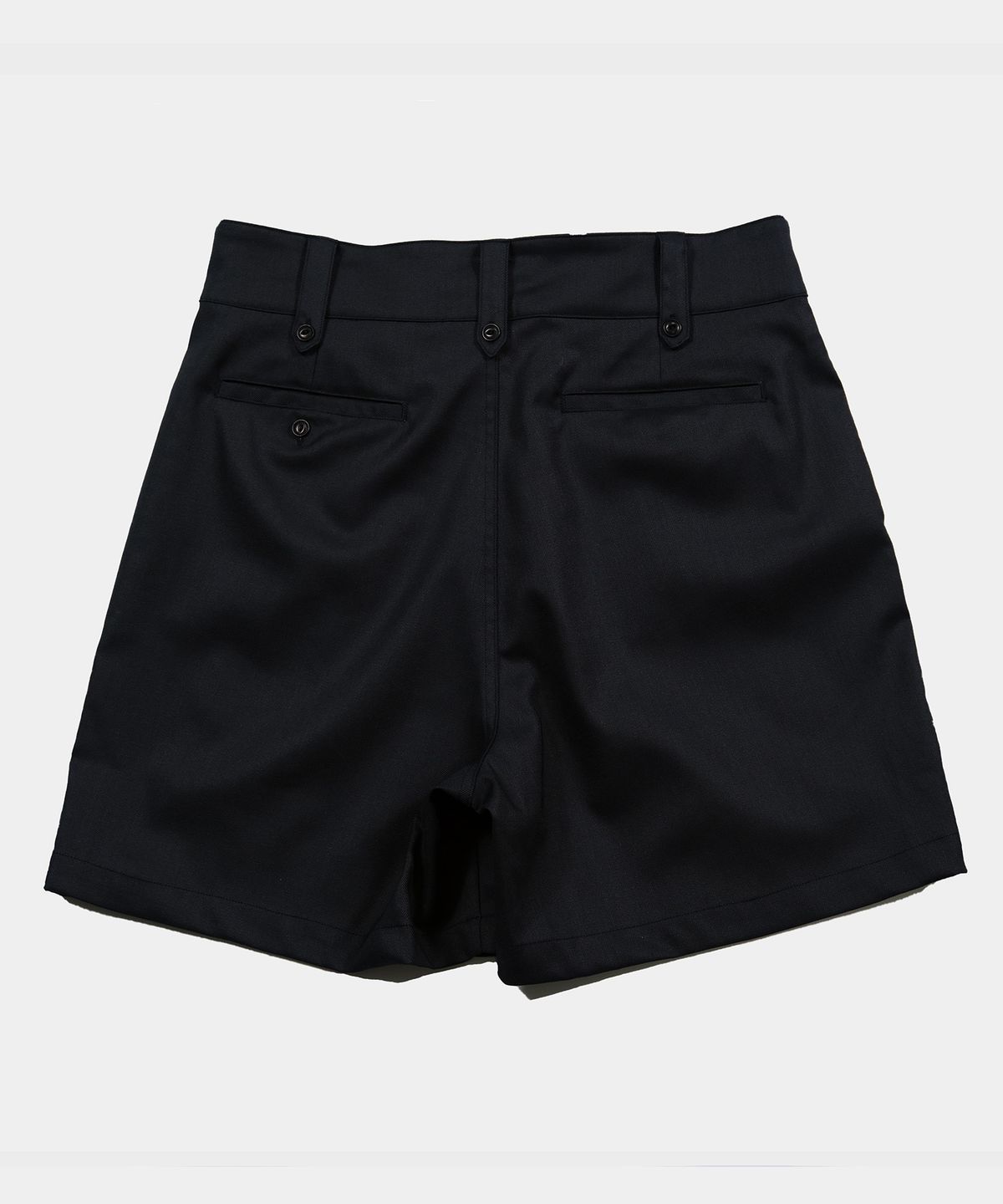 엠프(AMF) Ramie 2 Strap Gurkha Shorts - Black