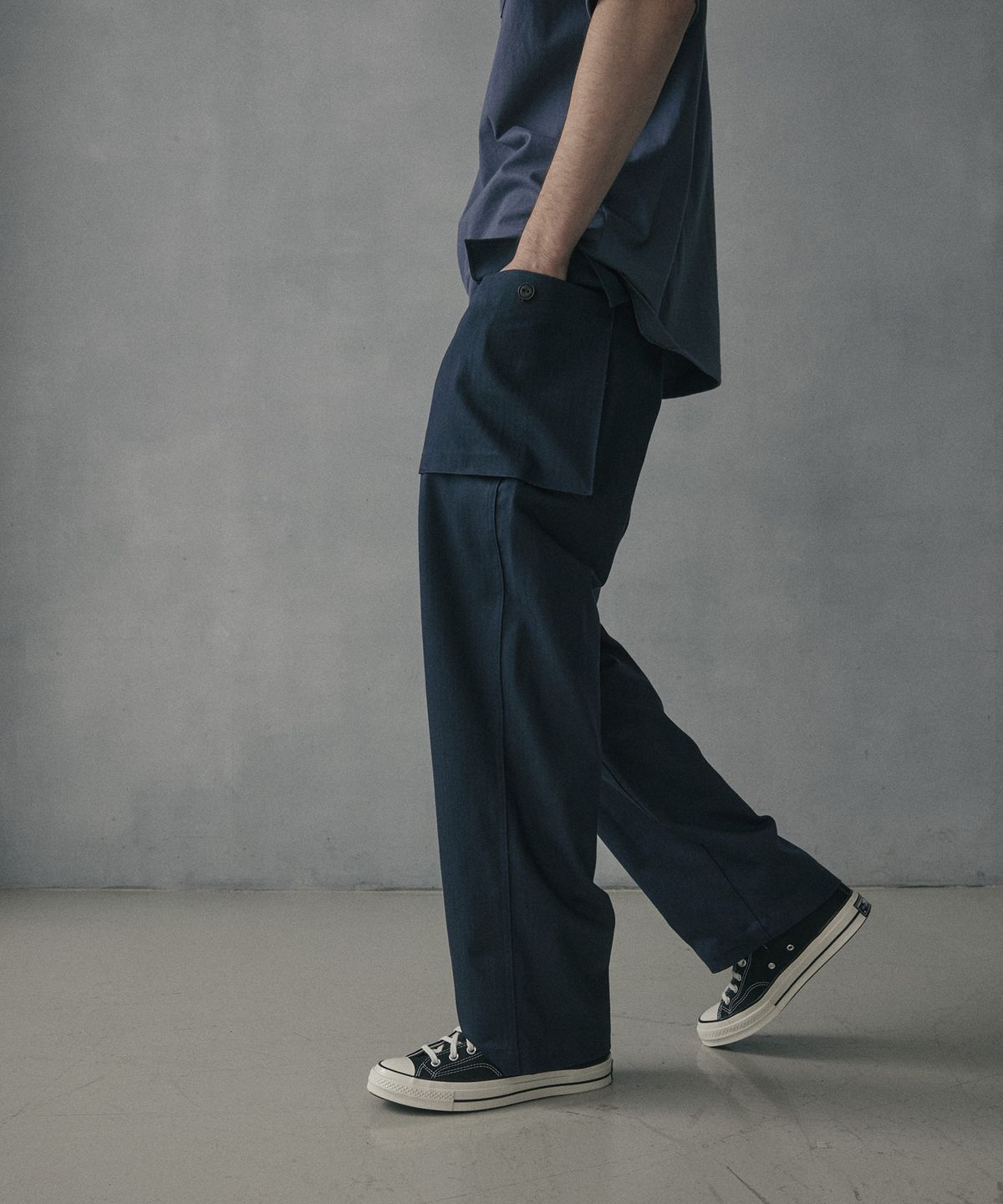 엠프(AMF) M-42 HBT Cargo Pants - Navy