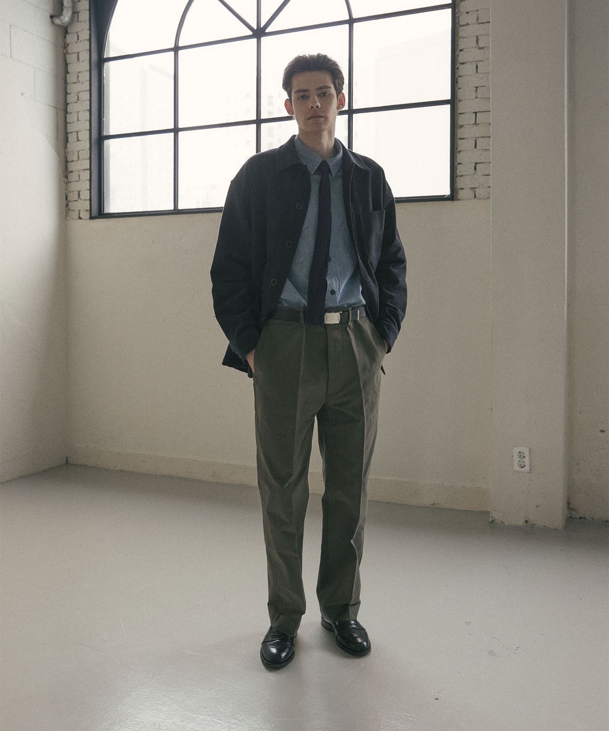 엠프(AMF) 1940s Officer Chino Pants - Olive