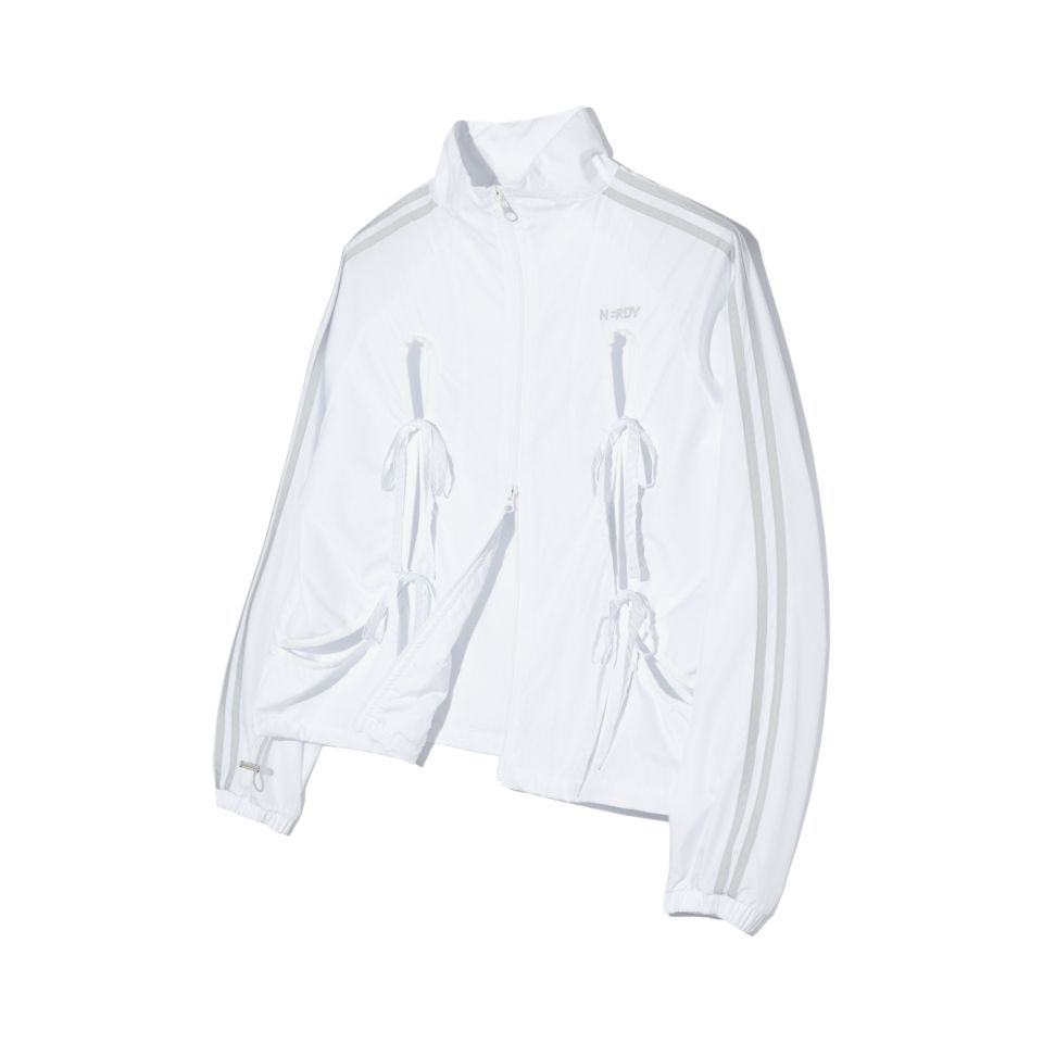 ★NERDY★送料込★韓国★人気★Women's Ribbon Tie Windbreaker ☆NERDY☆送料込☆韓国☆人気☆Women's Ribbon Tie Windbreaker