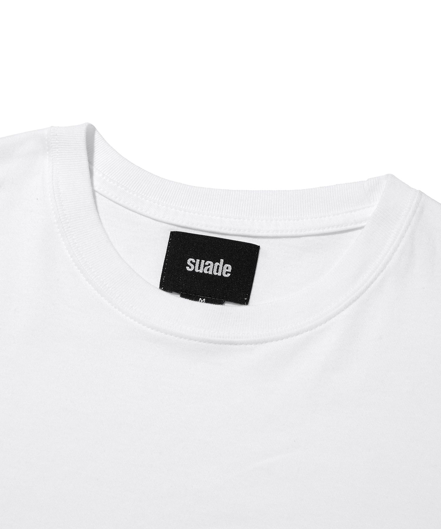 Tシャツ・カットソー Suade Huh Tee White / Black MUSINSA公式 | SUADE HUH!! TEE [WHITE]