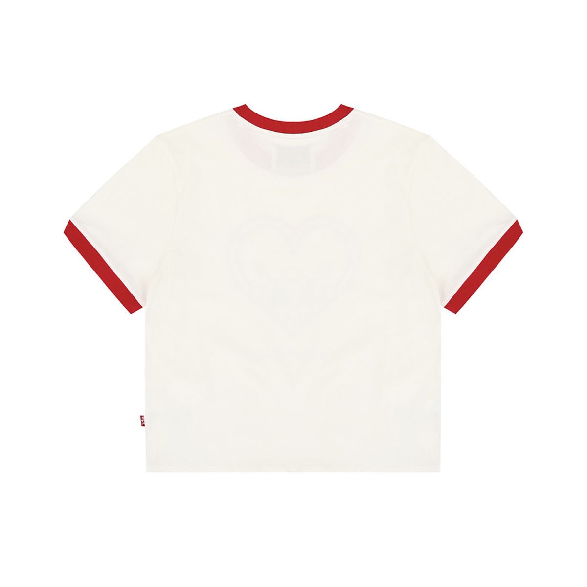 이피티(EPT) WM HEART NIBBLE RINGER T-SHIRT (WHITE/RED)
