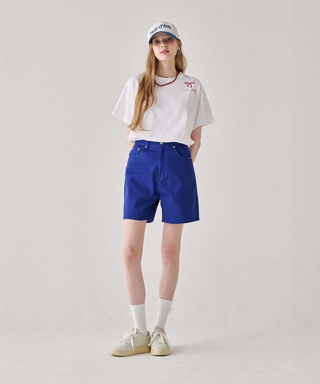 ★2024SS新作★RONRON★3 RIBBON BASIC FIT T SHIRT MUSINSA | RONRON 3 RIBBON BASIC FIT T SHIRT WHITE