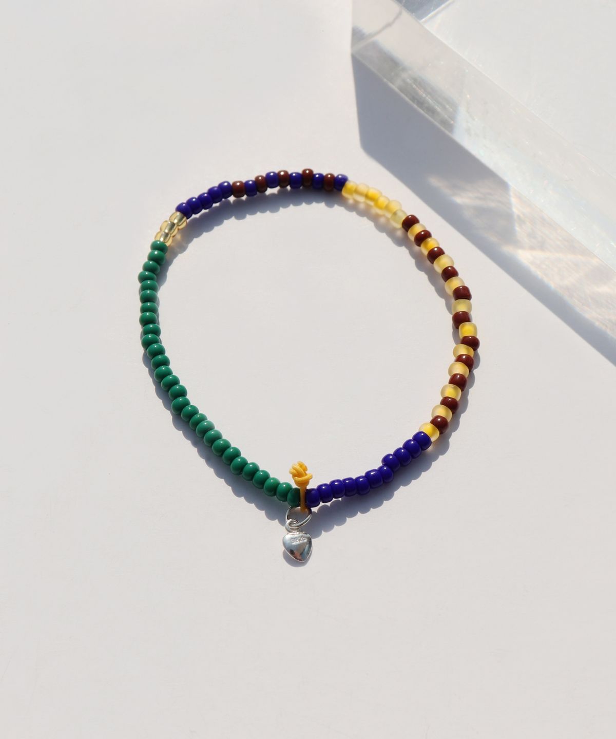 봉보(BONBEAU) Awesome color line glass beads Bracelet 컬러 믹스 글라스 비즈 밴딩 팔찌