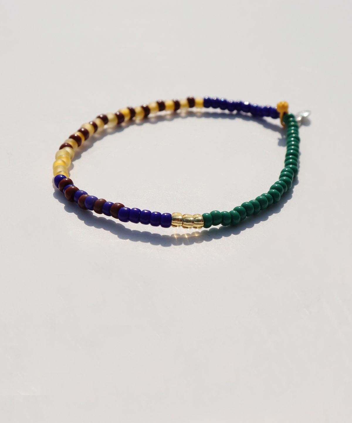 봉보(BONBEAU) Awesome color line glass beads Bracelet 컬러 믹스 글라스 비즈 밴딩 팔찌