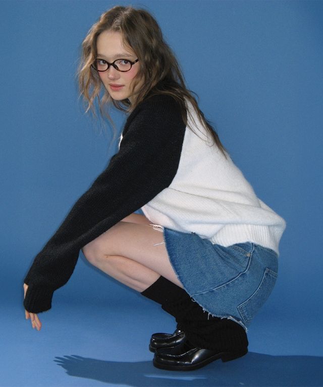 ◆RONRON◆ POCKET POINT CUTTING DENIM MINI SKIRT LIGHT BLUE MUSINSA | RONRON POCKET POINT CUTTING DENIM MINI SKIRT LIGHT